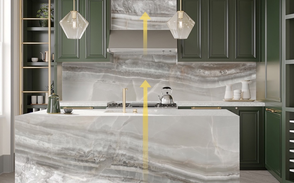 kitchen setting Palm Bay bioquartz